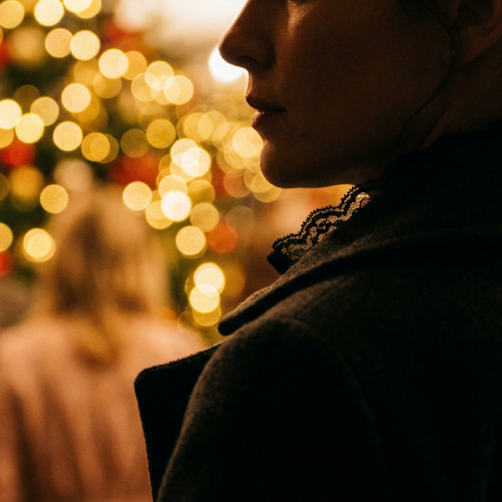 Christmas Party Styling: How to Stay Warm While Subtly Revealing Lace Edges