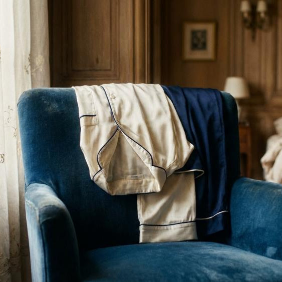 "Old Money" Sleepwear: The Timeless Trend of Silk Sets and Monograms