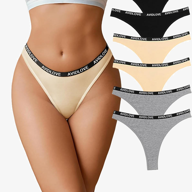 Avidlove low-rise cotton thong, multiple colors available, featuring the Avidlove logo.