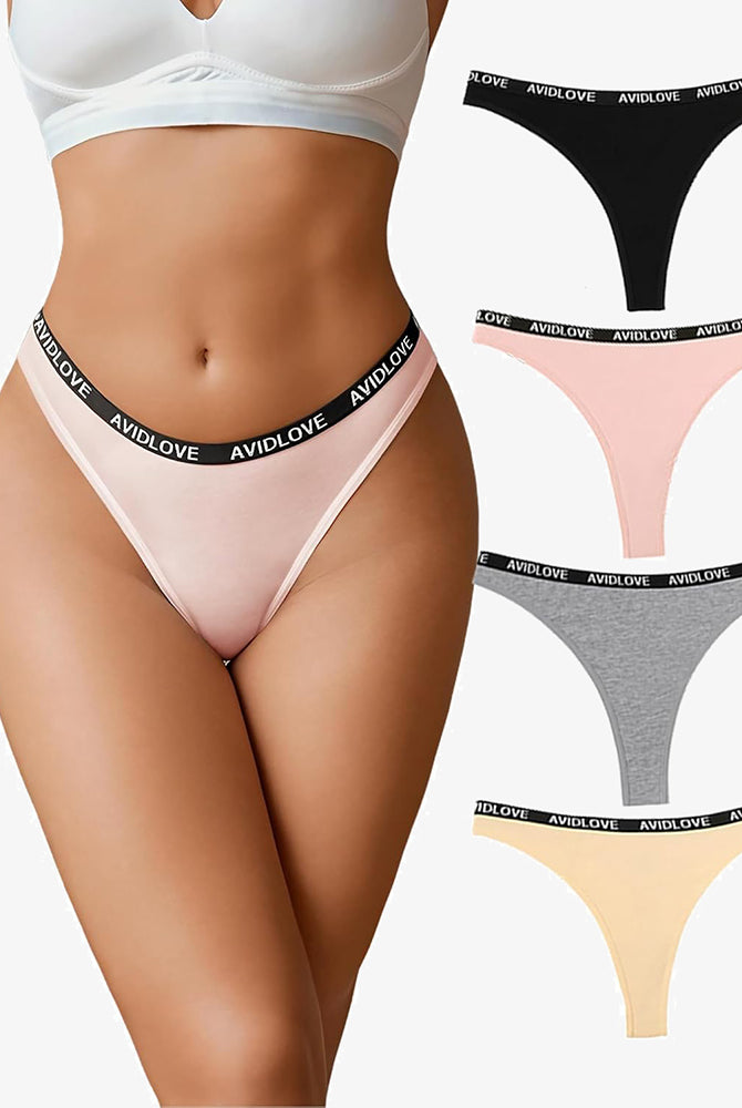 Avidlove cotton thong. Low-rise design, comfortable, and breathable. Available in various colors.