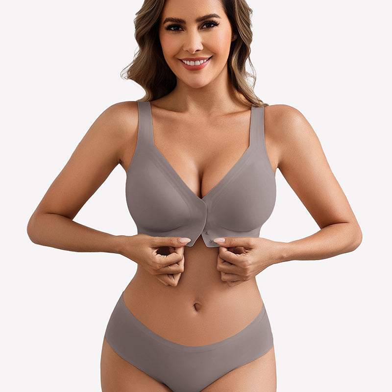 No Underwire Front Closure Bra Seamless Bralette