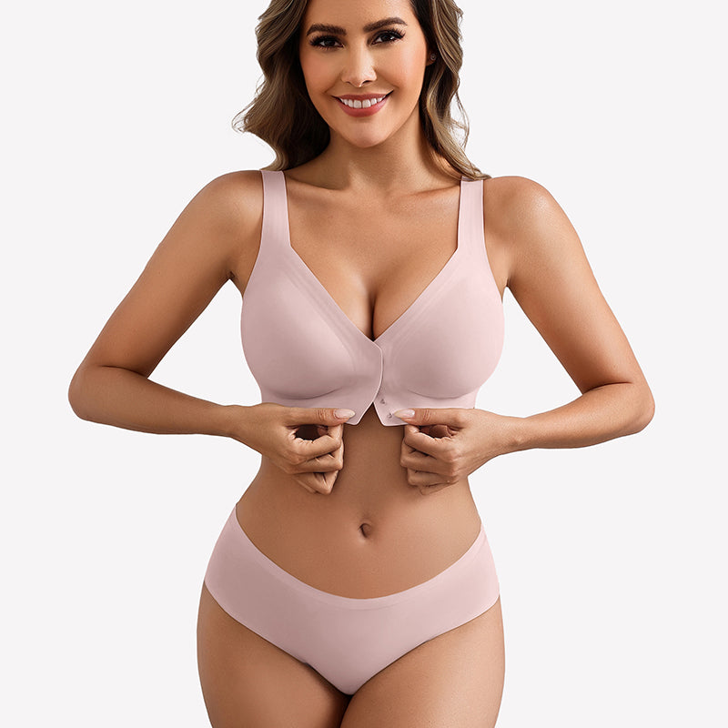 No Underwire Front Closure Bra Seamless Bralette