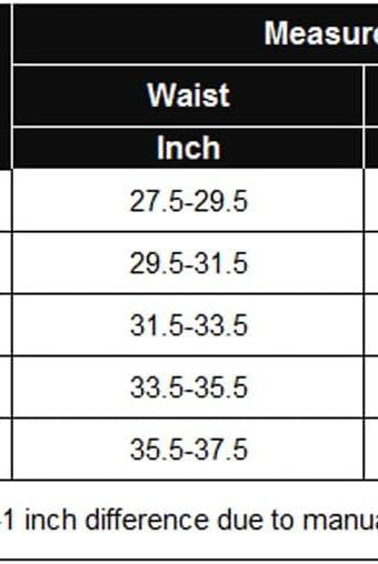 Size chart for Avidlove low-rise mesh thong panties, waist and hip measurements from S to XXL