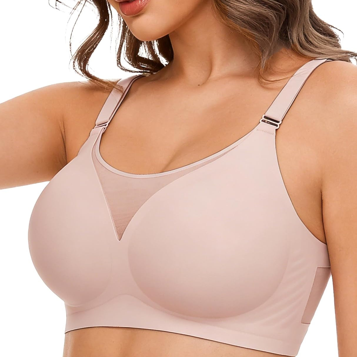 Seamless Push Up Full Coverage Bra Mesh Comfy Bralette
