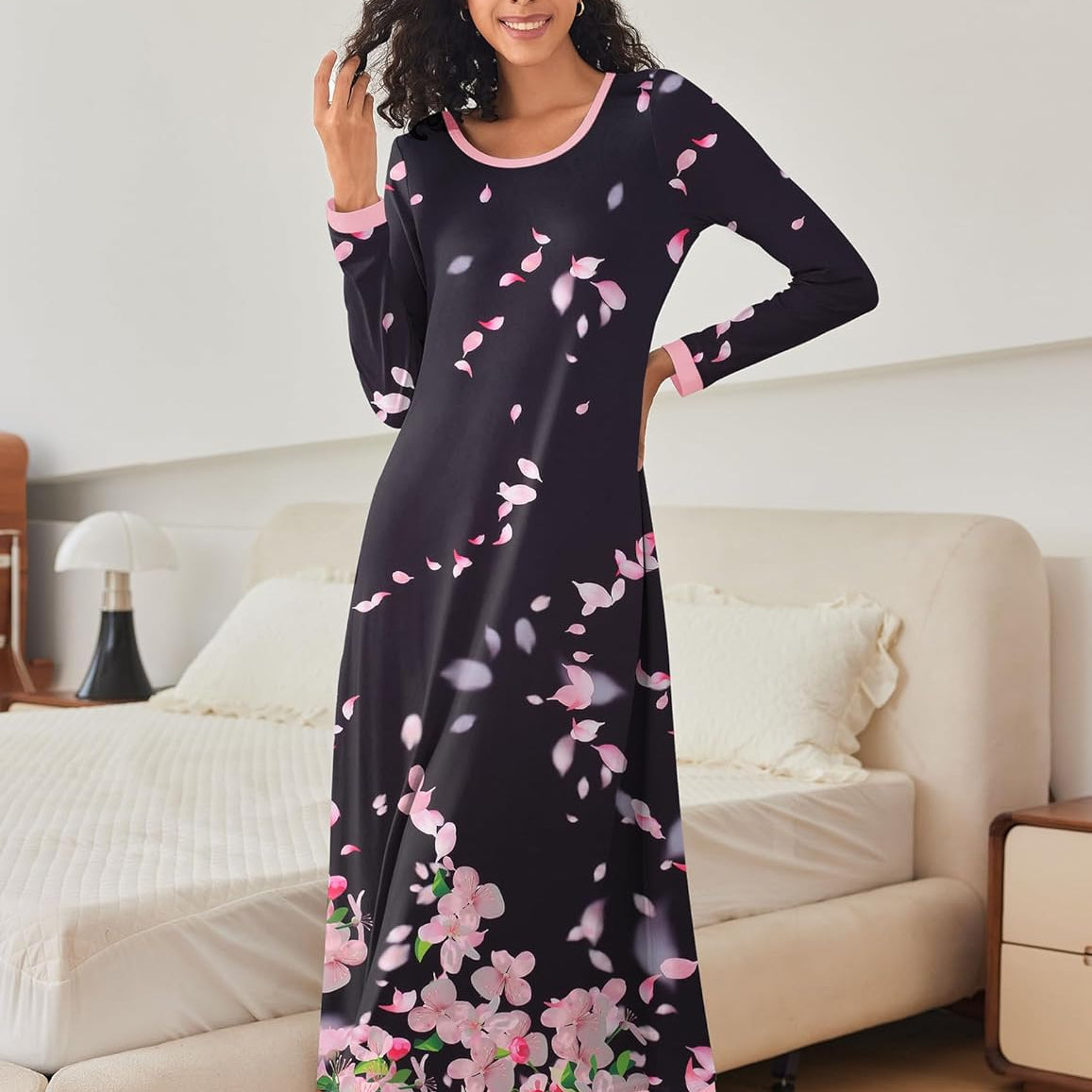 Long Sleeve Full Length Long Nightshirt (US Only)