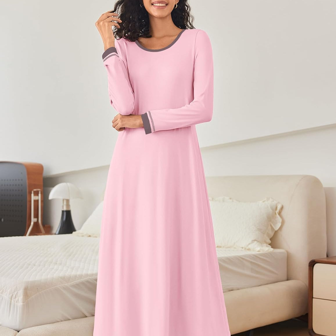 Long Sleeve Full Length Long Nightshirt (US Only)