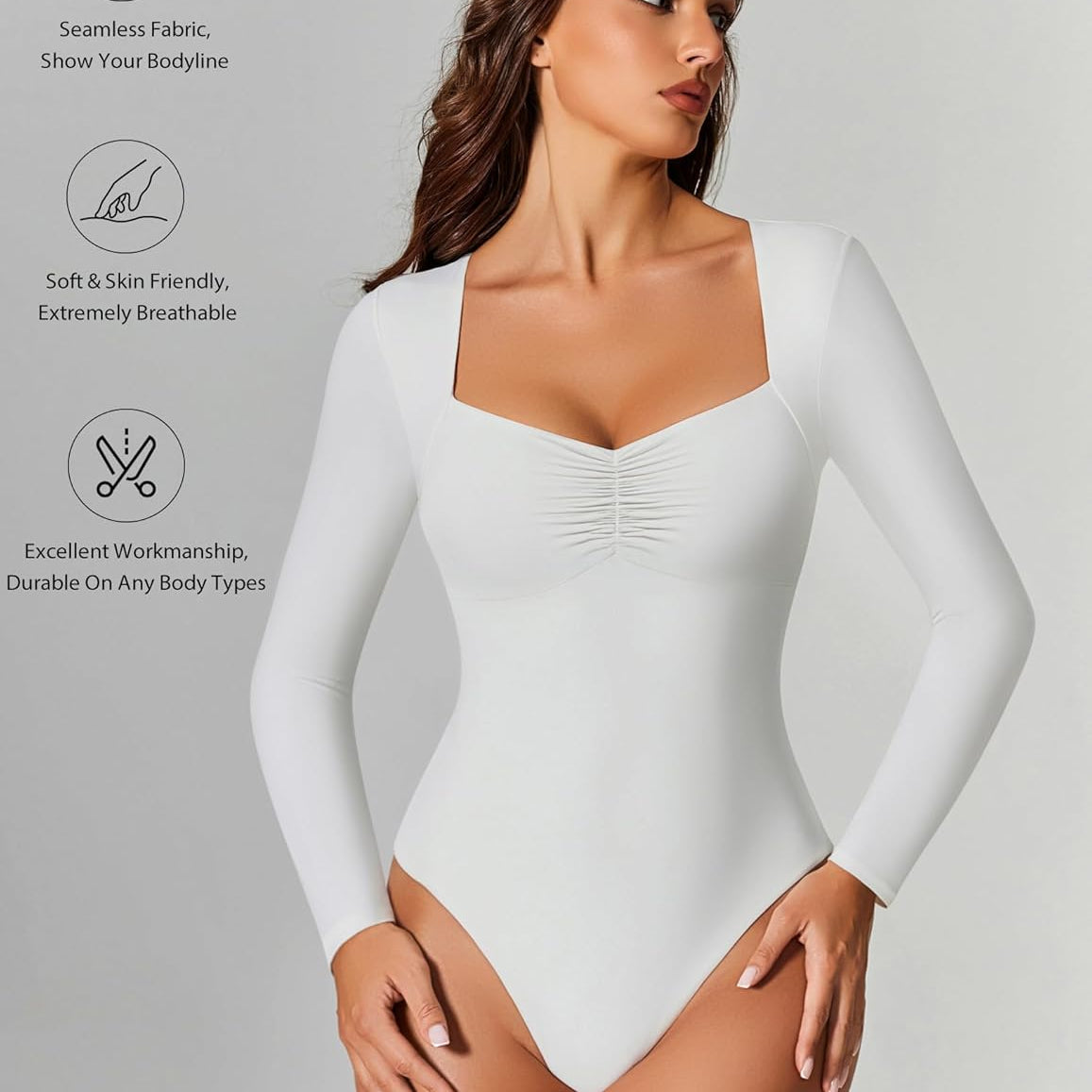 Sweetheart Neckline Bodysuit Tops