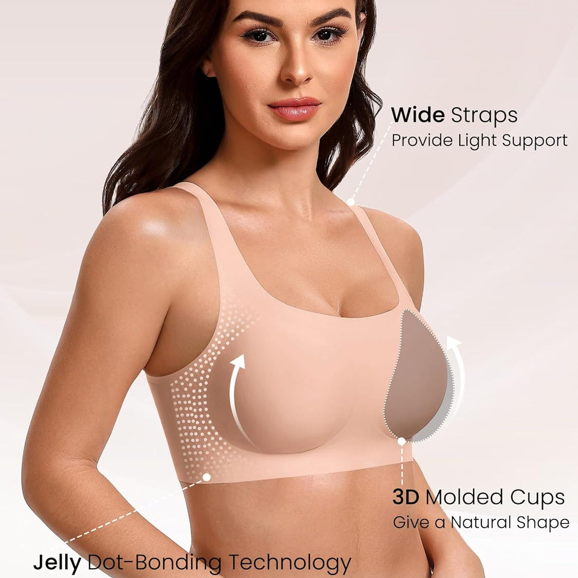 Wireless Bra No Underwire Jelly Bras