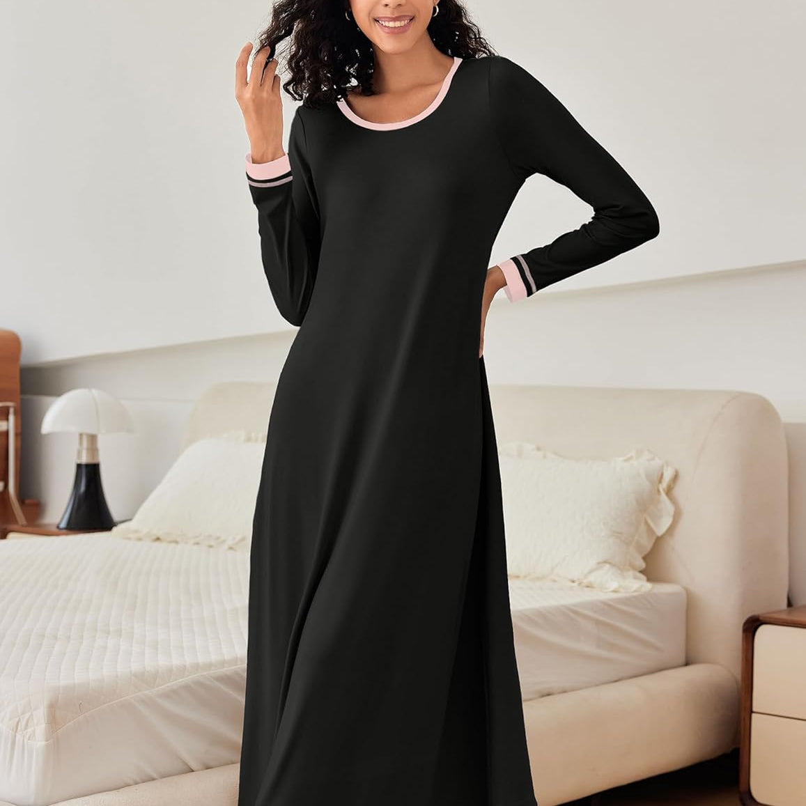 Long Sleeve Full Length Long Nightshirt (US Only)