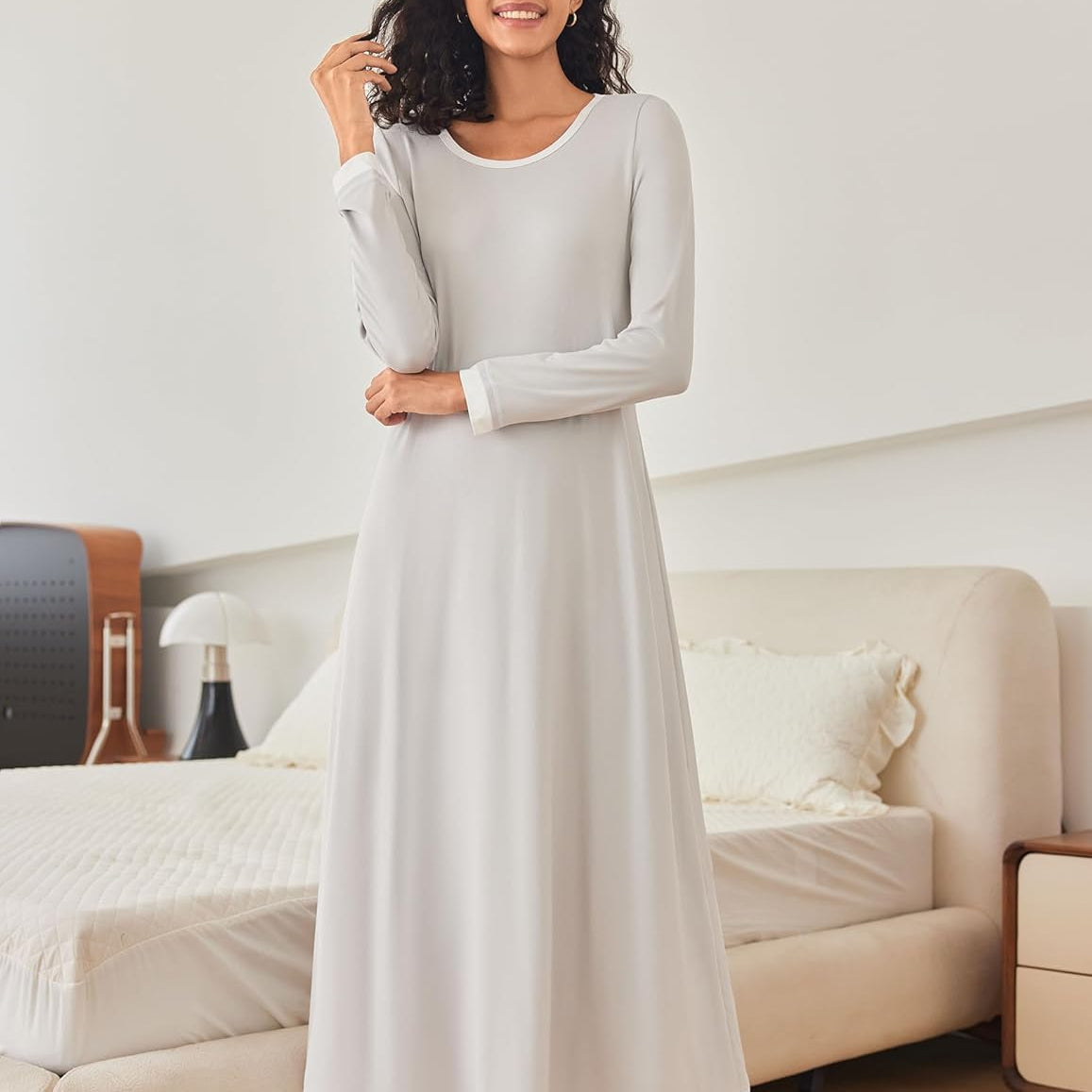 Long Sleeve Full Length Long Nightshirt (US Only)