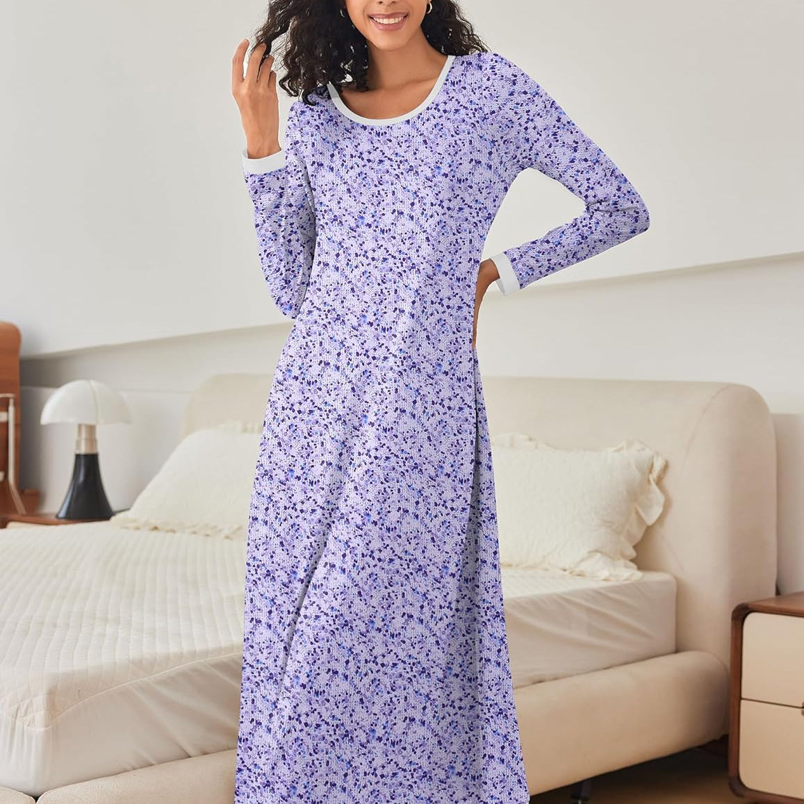 Long Sleeve Full Length Long Nightshirt (US Only)