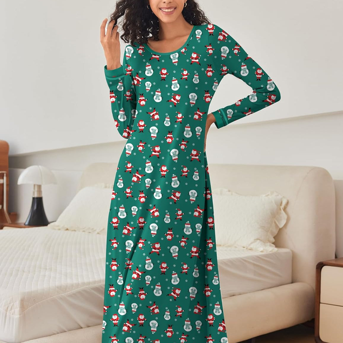 Long Sleeve Full Length Long Nightshirt (US Only)