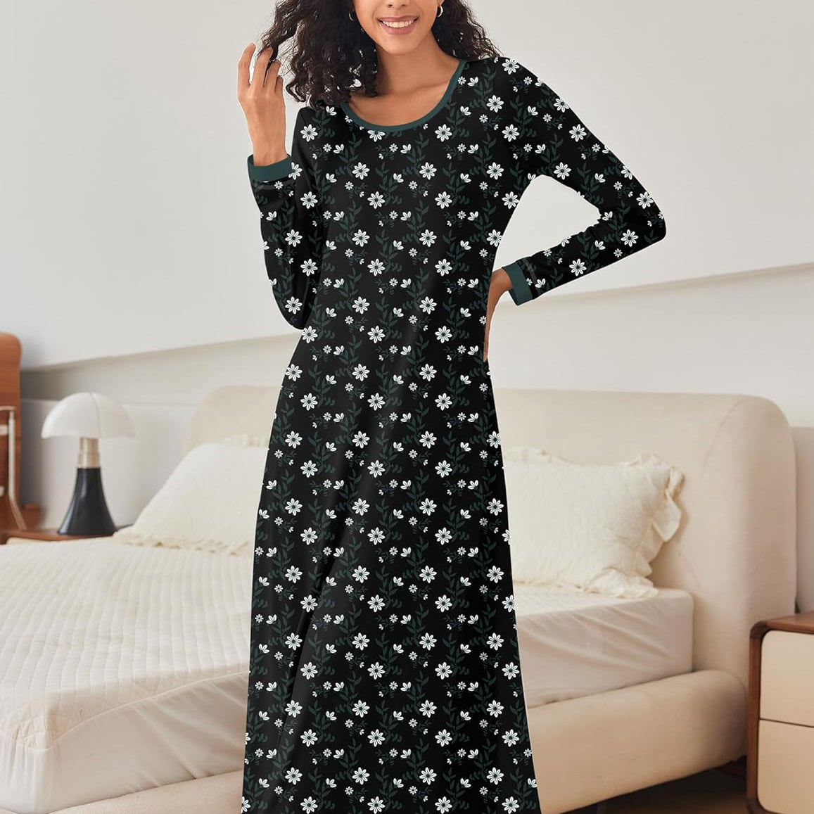 Long Sleeve Full Length Long Nightshirt (US Only)