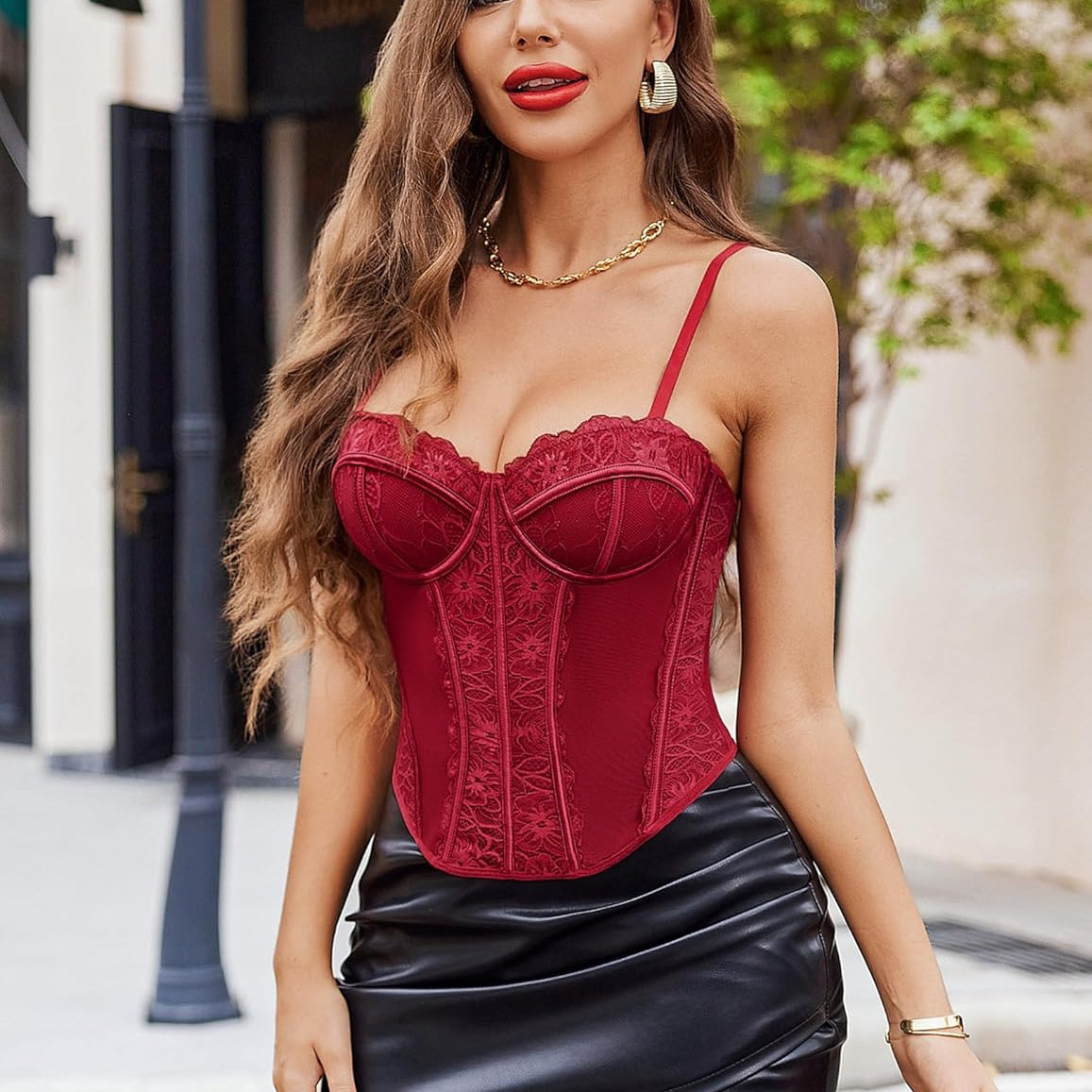 Corset Tops Lace Bustier Bralette