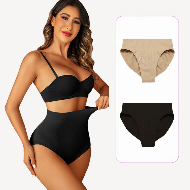 Avidlove Tummy Shapewear Control Panties, high waist, black and nude colors, flexible fit