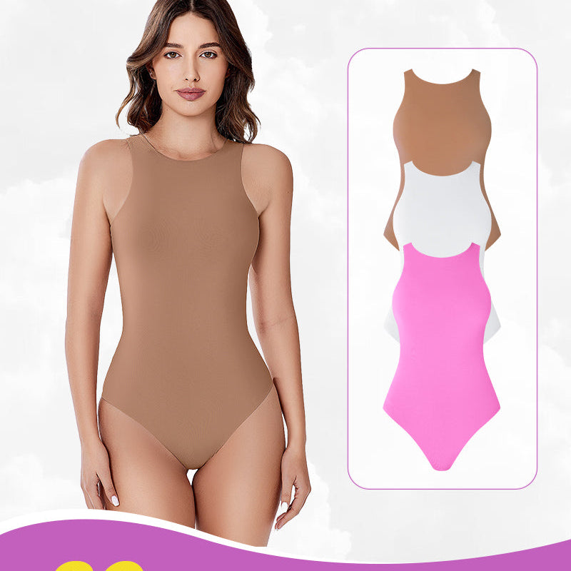 Avidlove 3-pack bodysuit, double-lined shapewear in tan, white, and pink. Discount 30% off.