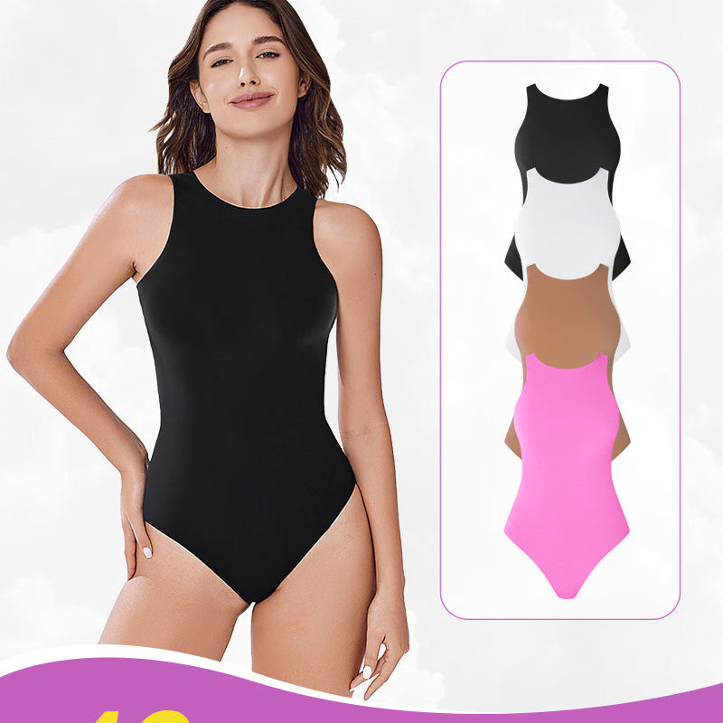 Avidlove Tank Bodysuit, model wearing black. Multiple colors available, featuring 40% off promotion.
