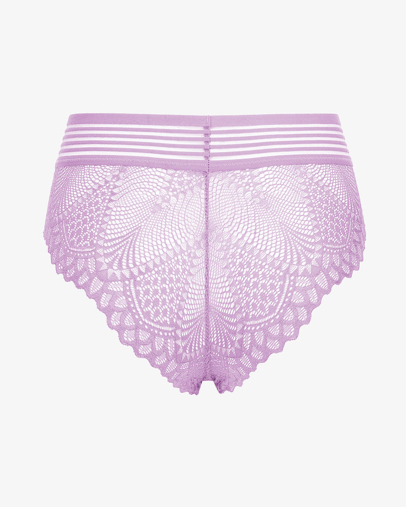Avidlove lavender lace cheeky hipster panties, cotton blend, lace back detail, sexy design