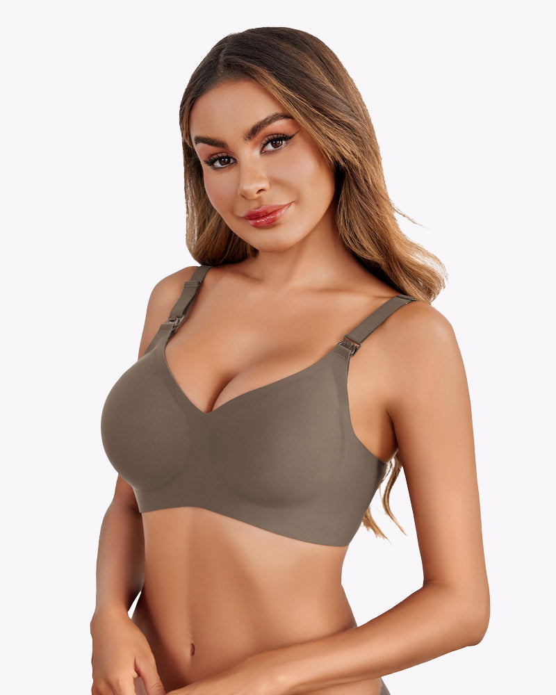 Avidlove Olive Green Seamless Nursing Bra: Wireless maternity bra for ultimate comfort and nursing.