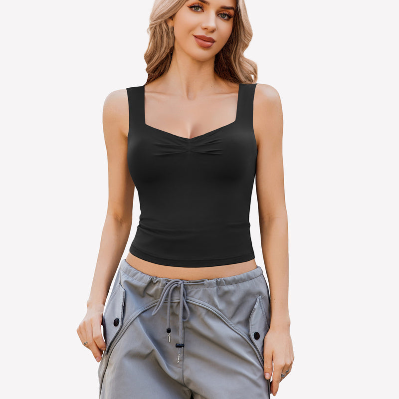 Crop Tank Tops Rückenfrei Sweetheart