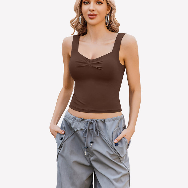 Crop Tank Tops Rückenfrei Sweetheart