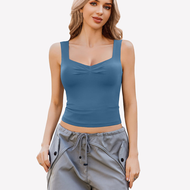 Crop Tank Tops Rückenfrei Sweetheart