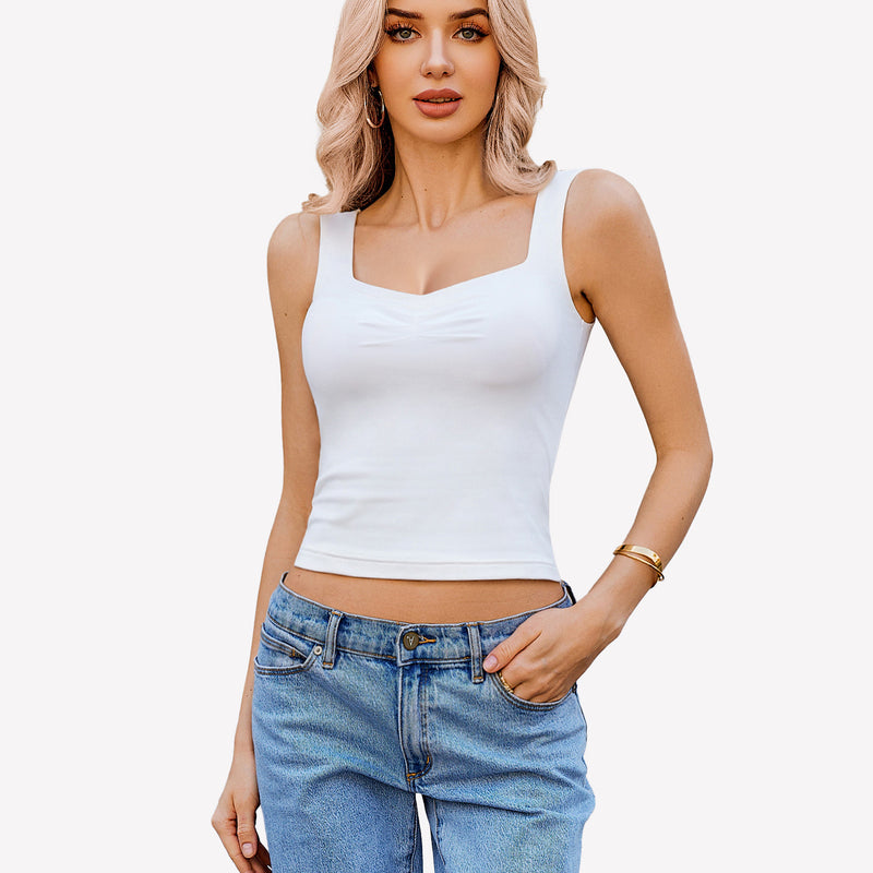 Crop Tank Tops Rückenfrei Sweetheart