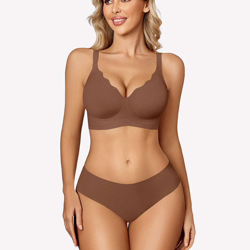 Seamless Bralettes Wireless Push Up Bra