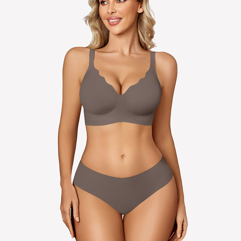 Seamless Bralettes Wireless Push Up Bra