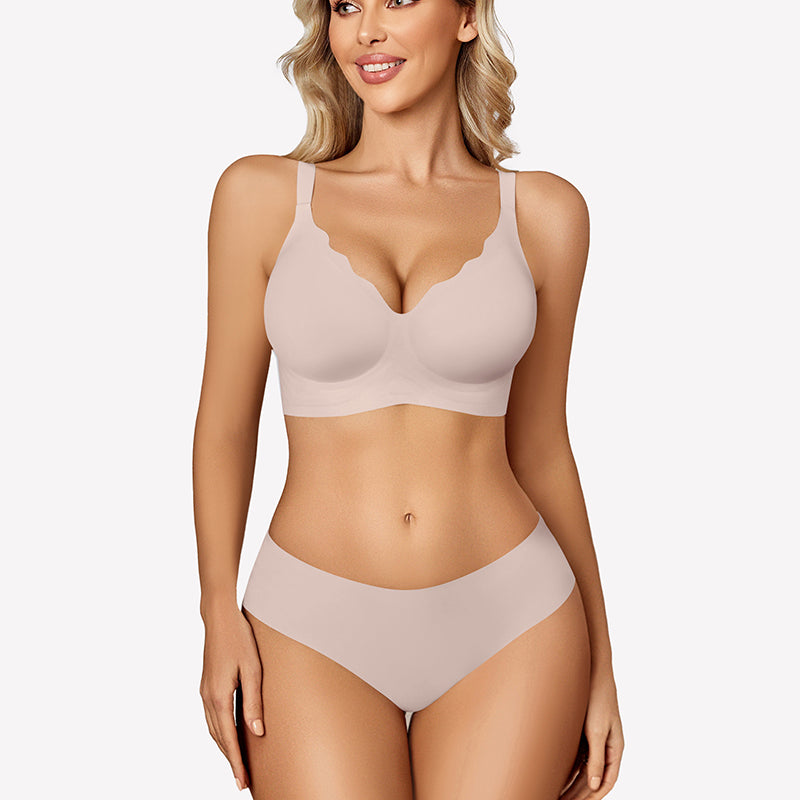 Seamless Bralettes Wireless Push Up Bra