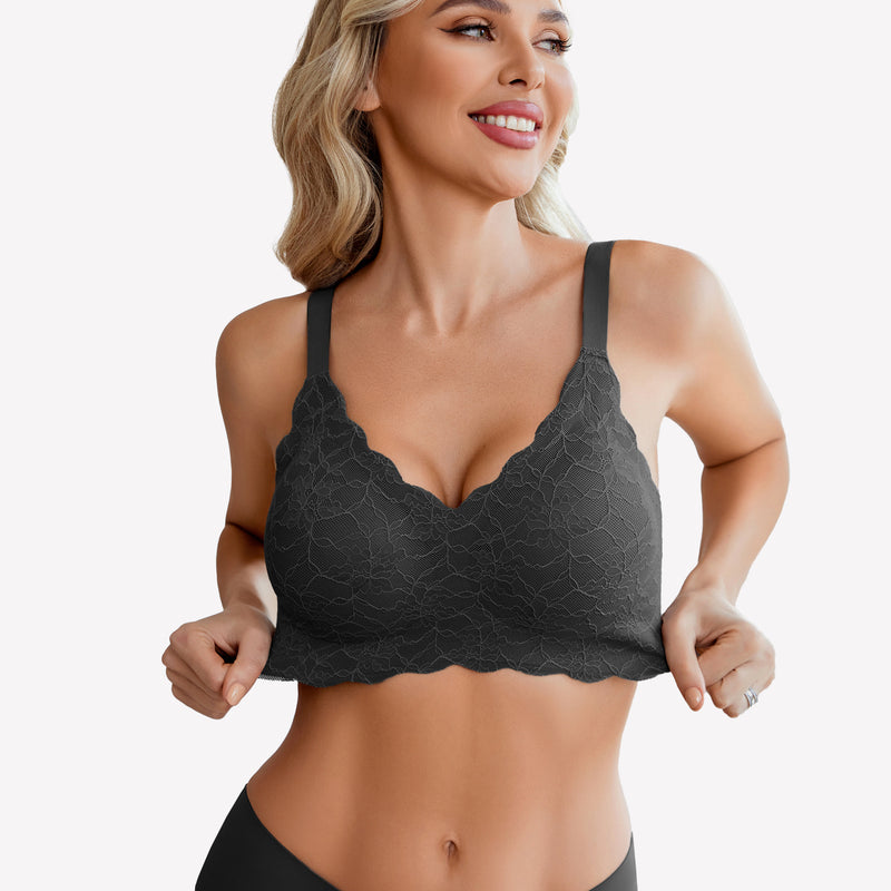 Wireless Full Coverage Lace Bra