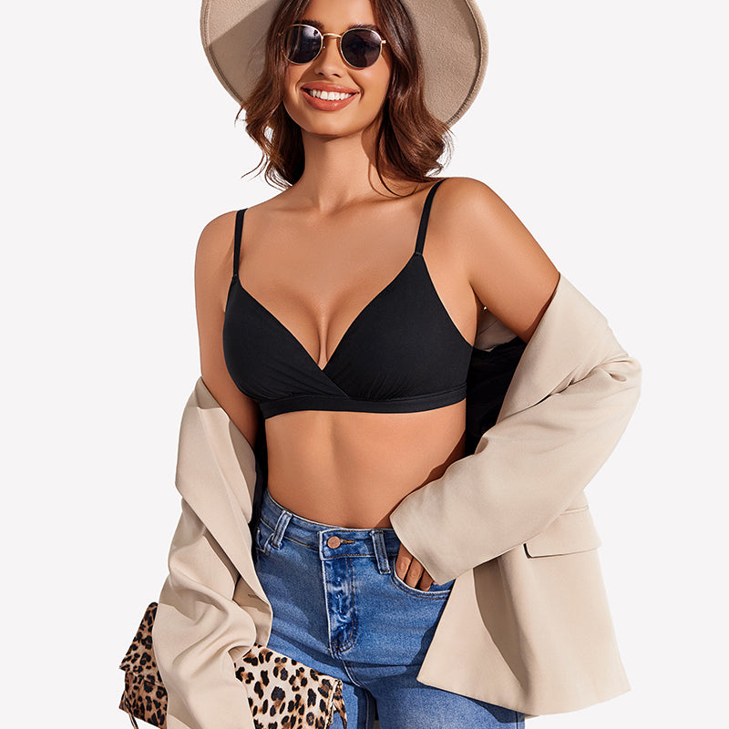 Wireless Plunge Unpadded Bras