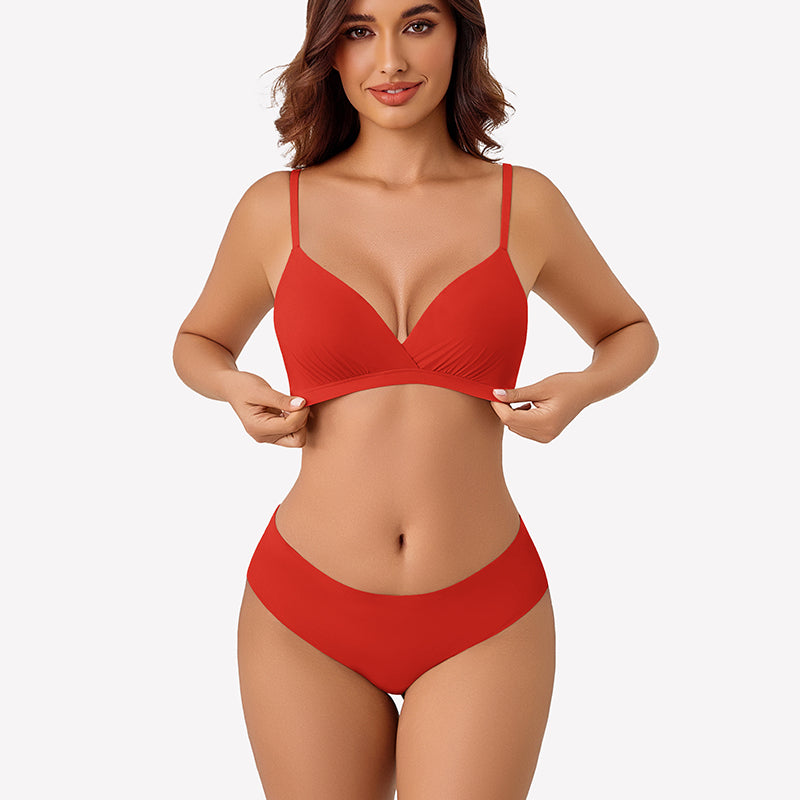 Wireless Plunge Unpadded Bras