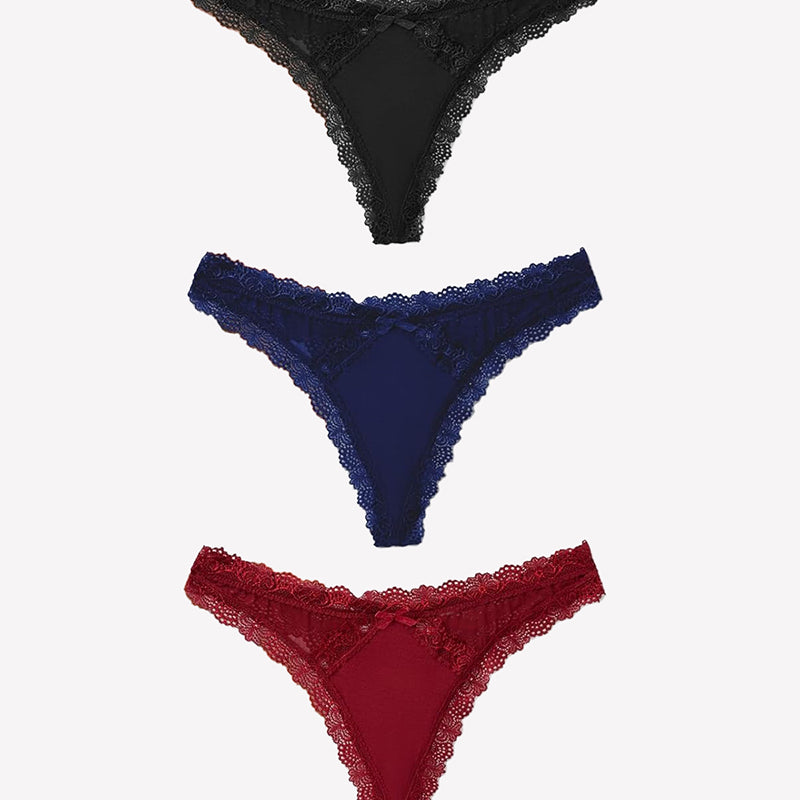 Low Rise Thong with Criss Cross Back