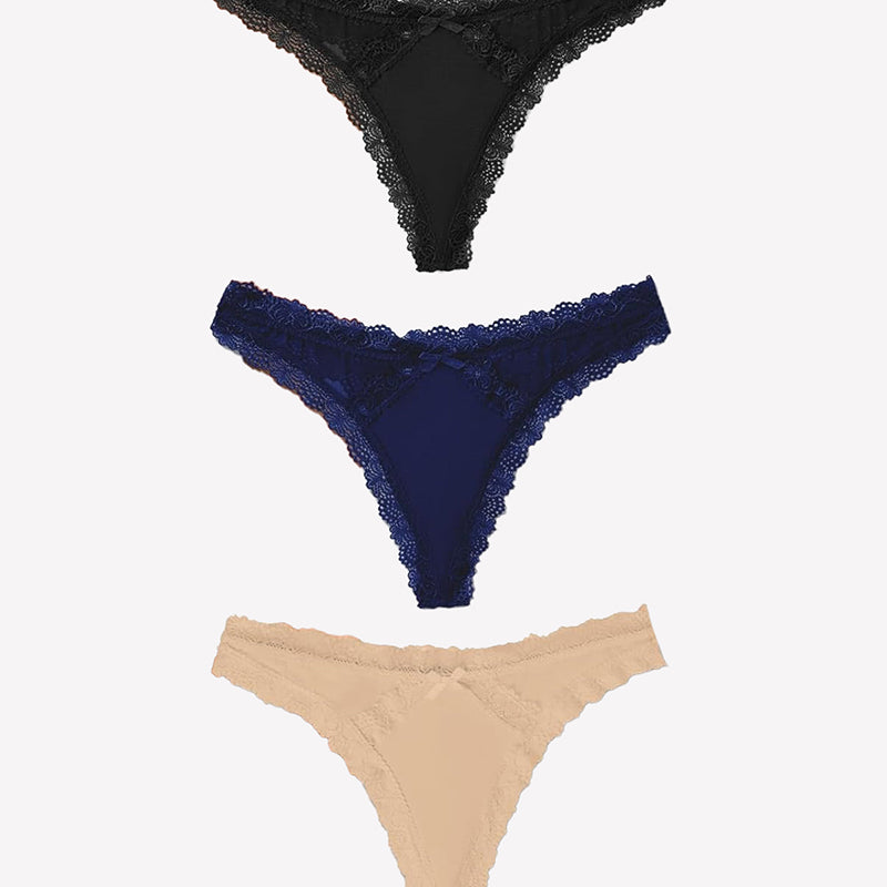 Low Rise Thong with Criss Cross Back