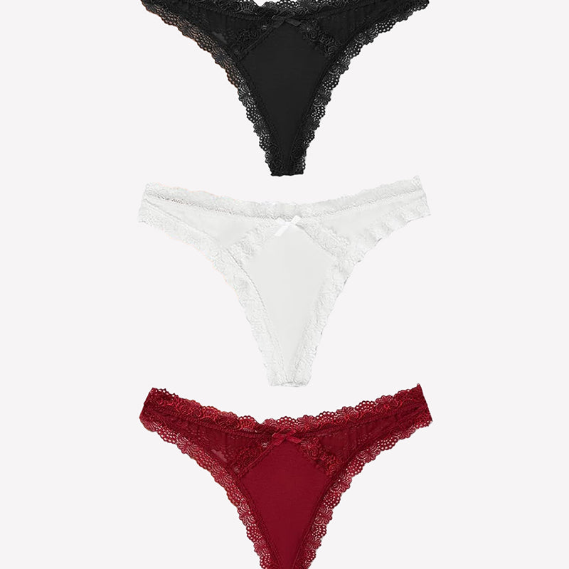 Low Rise Thong with Criss Cross Back