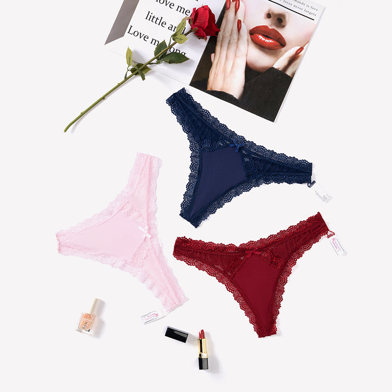 Low Rise Thong with Criss Cross Back