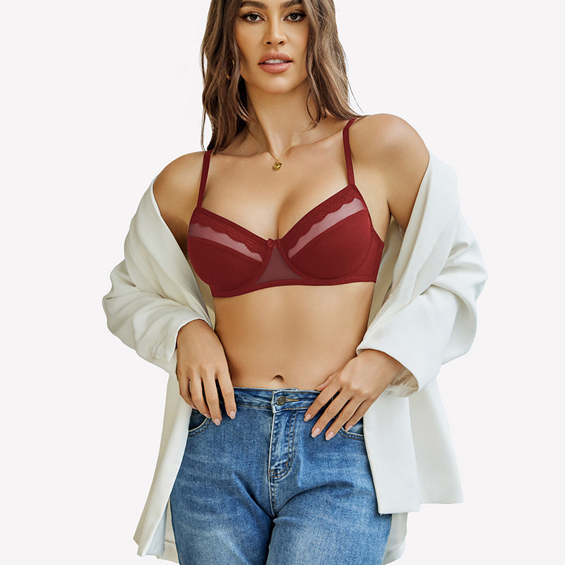 Lace Bralettes with Underwire Bras