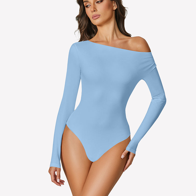 Off the Shoulder Long Sleeve Bodysuit