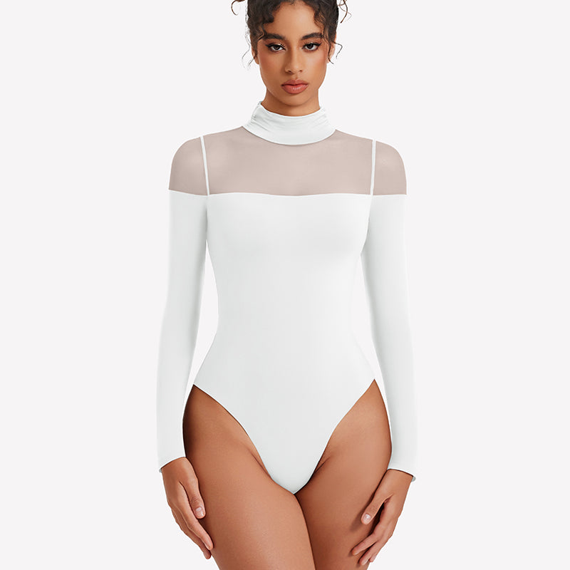 Long Sleeve Turtle Leotard Tops