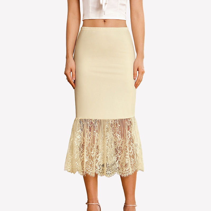 Lace Half Slip Underskirt Under Dress