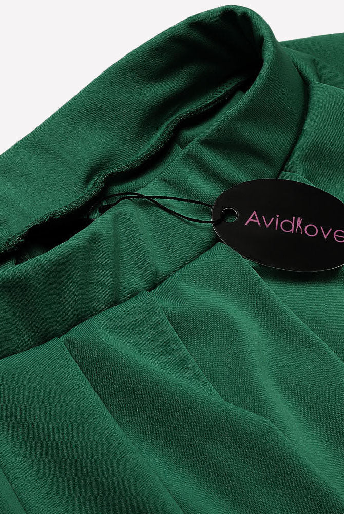 Avidlove green pleated mini skirt detail, elastic waistband, schoolgirl cosplay