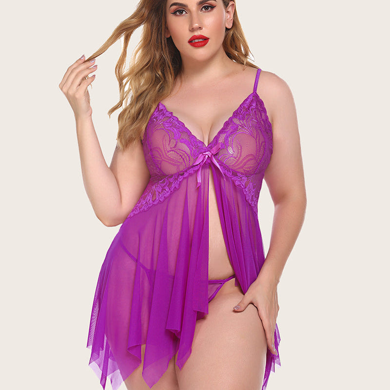 avidlove lingerie lace babydoll sleepwear outfits plus size langeray