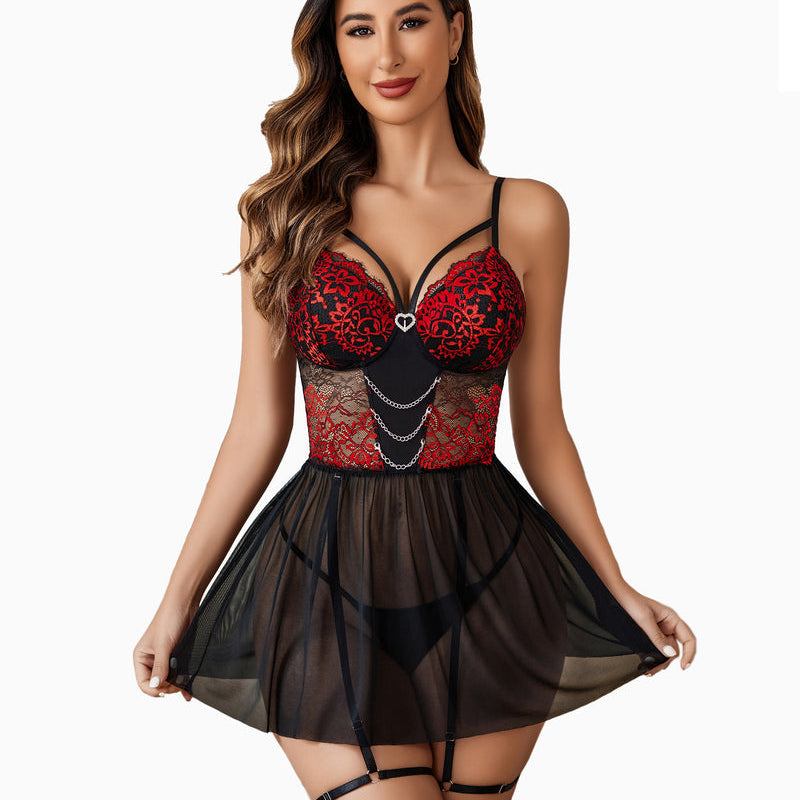 Fairy Lingerie Lace Mesh Babydoll