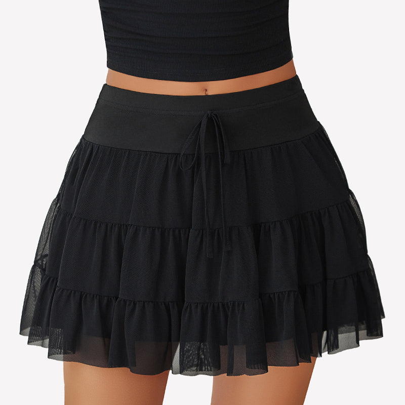 Mini Skirt Pleated Ruffle Y2k Skirts