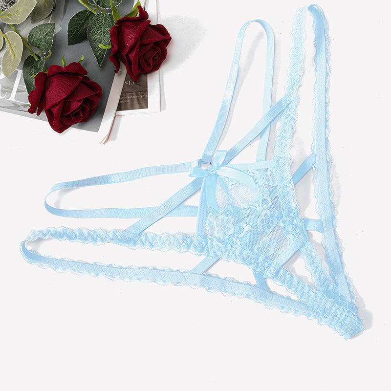 Lace Panties Briefs Criss Cross Underwear