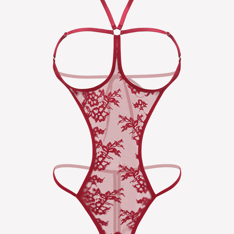 Mini Bodysuit Halter Teddy Nightie