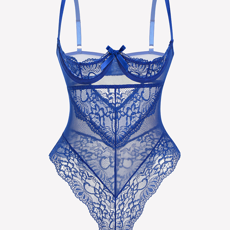 Underwire Lace Teddy Lingerie Bodysuit