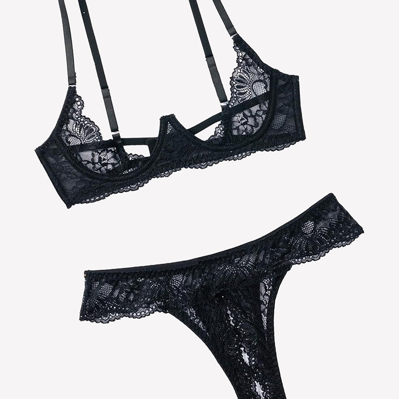 Underwire Push Up Lace Lingerie Set – Bra and Panty Set