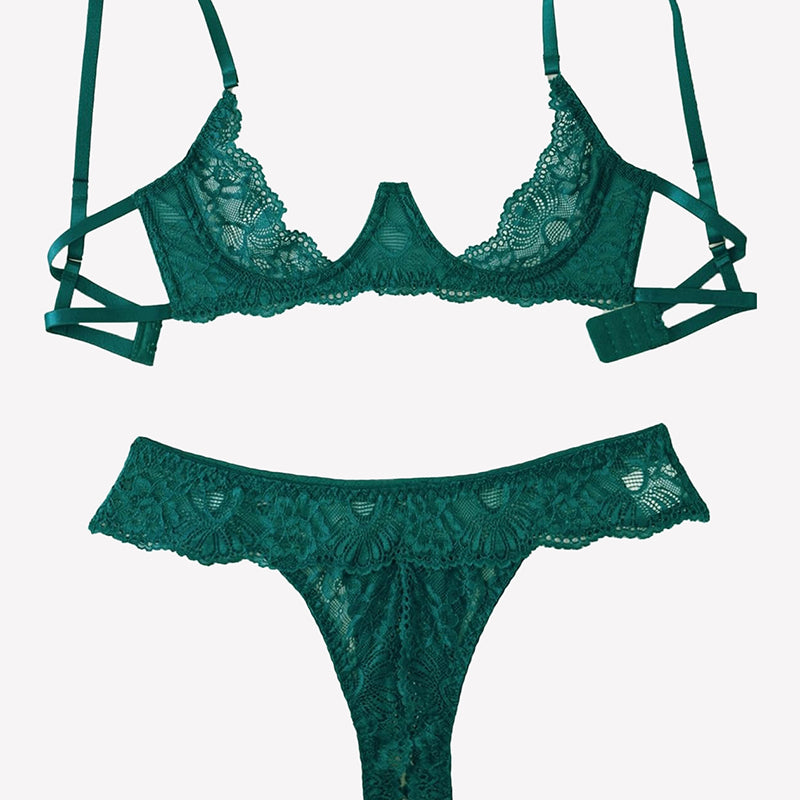 Underwire Push Up Lace Lingerie Set – Bra and Panty Set